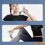 HOMEFISH  Portable Electric Massage Gun  with 4 Interchangeable Heads & LED Light for Full Body Relaxation Electric Massage Gun 5