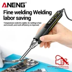 ANENG SL108 96W Smart Soldering Iron, PD/QC Fast Heating, Adjustable Temp 200-450°C, Portable Welding Station 5