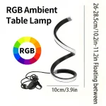 1Pc LED Spiral Table Lamp Modern Three Speed Dimming USB Power Button Switch Bedroom Decorative Table Lamp 4