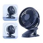 Portable USB Mini Handheld Clip Fan Convenient And Ultra-quiet Electric Fan Rechargeable Student Cute Small Cooling Ventilador 2