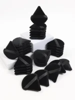 Black Triangle Powder Puff Facial Makeup Sponge Soft Velvet Cosmetics Puff Mixer Beauty Foundation Make-Up Sponge Makeup Access 5