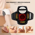 Electric Knee Massage Pad 3 Levels Wireless  3D Airbag Hot Compress Vibration Massager with Red Light Knee Massage Health Care 6