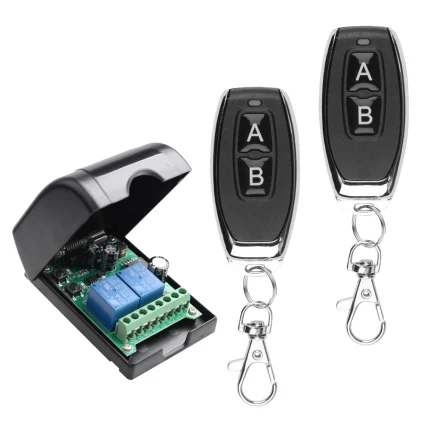 Universal DC12V- 48V 433Mhz  2CH Multifunction Receiver Module RF Wireless Remote Control Switch Relay Garage Motor Light Diy