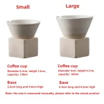 1pc Retro Japanese Triangular Cone Shape Pottery Tea Coffee Cup Pull Ceramic Mug Rough Latte Porcelain Cup For Home Office 6