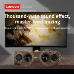 Lenovo C02 Multimedia Speaker Bluetooth Speaker Wired/Bluetooth Dual-Mode Speaker Retro Speaker Universal for Tv, Computer, and Mobile Phone Subwoofer 2