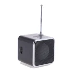 TD-V26 Portable Mini Bluetooth Speaker with Screen FM Radio MP3 Player Support TF Card for Laptop Phone 2