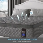 10"12"14"Twin Full Queen King Size Mattress in a Box Hybrid Spring Memory Foam,Euro Top Mattresses Medium Firm for Motion Isolat 4