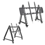 Low Height Mobile TV Stand for Flat Curved Screen TV, LED, LCD Versatile Sturdy