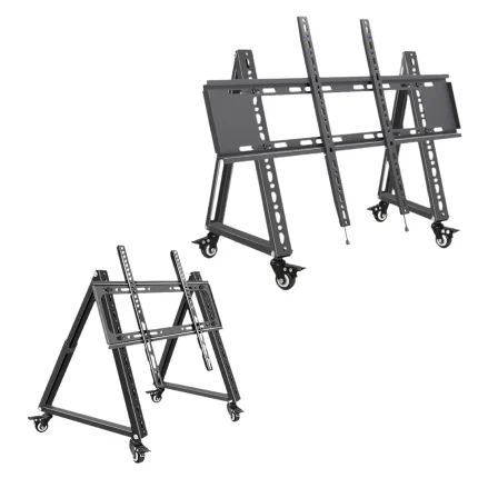 Low Height Mobile TV Stand for Flat Curved Screen TV, LED, LCD Versatile Sturdy