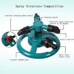 Sprinkler Nozzle 360 Degree Automatic Rotating Water Spray Garden Lawn Automatic Sprinkler Garden Watering Irrigation Supplies 2
