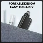 Nose Hair Trimmer Type-C Charging Rounded Arched Blade Electric Portable Men Mini Nose Hair Trimmer Face Care Kit Tools 5