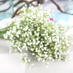 1/3pcs Artificial Flowers Fake Plastic Gypsophila Wedding Bridal Bouquets Accessory Clearance Vase Home Room Decor Diy Gift Yard 4