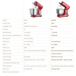 BioloMix Kitchen Food Stand Mixer, 1200W 11-Speeds DC Motor, Digital OLED Screen, Electric Food Mixer with Dough Hook, Whisk 6