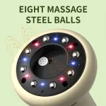 USB Rechargeable Abdominal Massager for Hot Compress and Adjustable Guasha Cupping Intensity Arm and Leg Massage Handheld 5