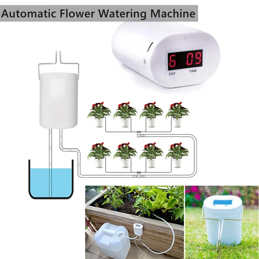 2-16Head Self-Watering Kits Intelligent Drip Irrigation Automatic Watering System Kits Plant Watering Spike Device Water Dripper 2-16Head Self-Watering Kits Intelligent Drip Irrigation Automatic Watering System Kits Plant Watering Spike Device Water Dripper