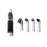 Electric Cleaning Brush 1PC Compact Multifunction Kitchen Bathroom Sink Toilet Portable Replaceable Brush Heads 4