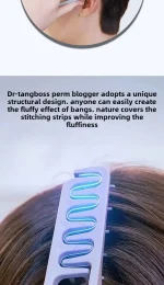 Volumizing Wide-Tooth Hair Styling Comb for Men, ABS Plastic with Textured Grip, Ideal for All Hair Types, Perfect for Home Use 4