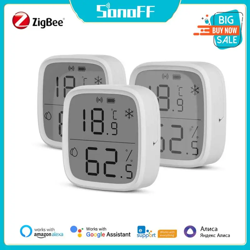 SONOFF LCD Screen Temperature Humidity Sensor SNZB-02D/SNZB-02P Smart Zigbee Sensor Works ZBBrige-P Alexa Google Home Assistant SONOFF LCD Screen Temperature Humidity Sensor SNZB-02D/SNZB-02P Smart Zigbee Sensor Works ZBBrige-P Alexa Google Home Assistant
