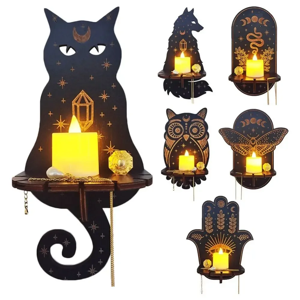 Wall Shelf Stone Wall Shelf Hand Wooden Display Stand Hanging Candle Holder Wall Decor Shelves home decoration shelf decor Wall Shelf Stone Wall Shelf Hand Wooden Display Stand Hanging Candle Holder Wall Decor Shelves home decoration shelf decor