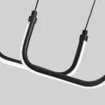 Pendant Light Black LED Chandelier Modern Minimalist Dining Room Lighting Fixture Hanging Lamp Kitchen Living Room Home Decor 6
