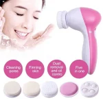 Electric 5 IN 1 Electric Facial Cleaner Brush Wash Machine Spa Skin Care Massage Blackhead Cleaning Facial Cleanser Tools 2