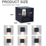 Modern LED Wall Lamp Waterproof IP65 Aluminum LED Wall Light Outdoor Indoor G9 Replaceable Bulb for Living Room Bedroom Hallway 4