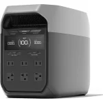 DELTA 3 Portable Power Station, Full Charge in 43 Min, 1024Wh LiFePO4 Battery, 1800W AC/100W USB-C Output, Solar Generator