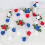 10/20/50Pcs Artificial Foam Rose Flowers PE Fake Flower for Home Room Dceor Wedding Party Halloween Thanksgiving Christmas Decor 4