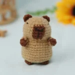 Capybara crochet Kit, Cute Animal Crochet Kit set, Christmas Gift, Crochet kit for Beginners, Crochet Kit for craft lovers 5