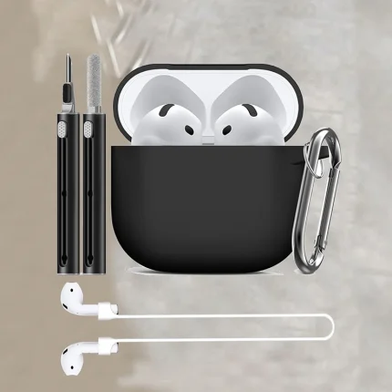 Silicone earphone case For Apple AirPods 4 Case Wirless hesdphones Earbuds case with   hook