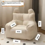 Lamb Fleece Children'S Sofas Chair Baby Sofa Seat Cartoon Image Affinity Skin Portable Sofa Chai Infants And Young Children Gift 4