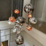 Nordic Ceiling Pendant Lamp Lava LED Pendant Light Modern Light Lighting Living Room Indoor Decor Home Fixtures Kitchen Hanging 3