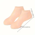 2 Pack Moisturizing Silicone Gel Socks for Dry Cracked Feet Nourishing Skin Lubricating Foot Care Massage Socks 3