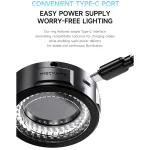 Mechanic LS5 LS6 Microscope Ring Light Polarized 84 LED Ring Lamp Adjustable Anti Glare Eliminates Reflection Illuminator Tools 6
