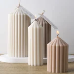 Simply Style Cylindrical Candle Silicone Mold DIY Aromath Candles Soap Making Resin Mold 3D Plaster Craft Home Decor Supplies 3