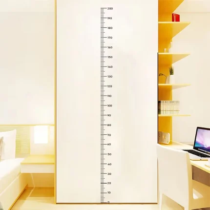 1PC Height Sticker 0-200cm Sticker, Living Room Bedroom, Middle School Student Dormitory Wall Waterproof Self-adhesive Height Pa