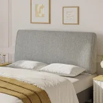 Linen-Textured Modern Headboard for Full-Size Beds, Sleek and Stylish Bedroom Upgrade 4