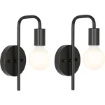 Nordic Bend Pipe Wall Lamp Iron Gold/Black Wall Decor Living Room Bedroom Shop Coffee Shop Bedside Lamp E27 Interior Lighting 5