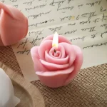 New 3D Flower Silicone Candle Molds Handmade Rose Flower Soap Plaster Chocolate Baking Mold for Valentine's Day Decoration Gift 6