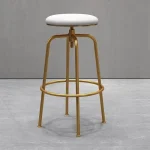 Nordic Bar Stool Chair Can Be Raised and Lowered Rotating High Stool Bar Chairs Light Luxury Home Iron Leisure Island Chairs 3