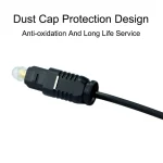 3.5mm Plug to Toslink Audio Cable Digital SPDIF Optical Fiber Cord Gold Plated For Speaker Blu-ray Player Xbox Power Amplifier 3