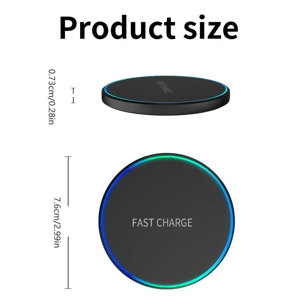 Wireless Charger For PHONE PADWATCH EarphonesInduction Fast Charging Pad Dock Station Wireless Charger For PHONE PADWATCH EarphonesInduction Fast Charging Pad Dock Station