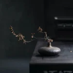 Chinese Style Ceramic Vase & Planter Set - Retro Flower Tea Tray Ornaments for Home Decor Mini Pottery Centerpiece TabletopDecor 4