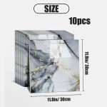10-50PCS Imitation Marble 3D Ceramic Tile Wall Renovation Decoration Sticker Waterproof Self-adhesive Homeelf-adhesive Wallpaper 6