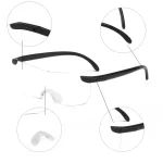 Reading glasses with professional 250-degree magnification, portable magnifying loupe with 160% magnification included as a gift 5