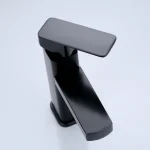 Black/Chrome Bathroom Faucets Hot and Cold Mixer Faucets Vanity Bathroom Kitchen Deck Mounted Bathroom Sink Faucets 2