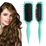 Salon Styling Curly Hair Styling Brush Curl Hair Brush for Combing and Shaping Men's and Women's Curls Reduce Pulling Tools 6