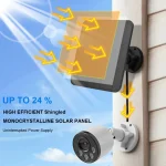 10W 5V Solar Panels For Eufy Eufycam 3/3C/2C/2Pro Wall Mount Solar Charging Panel Waterproof Solar Cell System With 9.8ft Cable 5