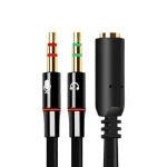 Headphone Microphone Audio Converter Splitter For Computer 3.5mm Female To 2 Dual 3.5mm Male Headphone Mic Audio Y Splitter 6