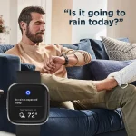 Fitbit Versa 2 Health and Fitness Smartwatch with Heart Rate, Music, Alexa Built-In, Sleep and Swim Tracking, Black/Carbon 5